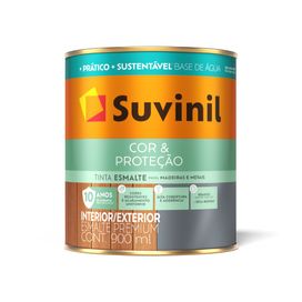 Esmalte Cor e Proteção Acetinado 0,9 Litros Preto Suvinil