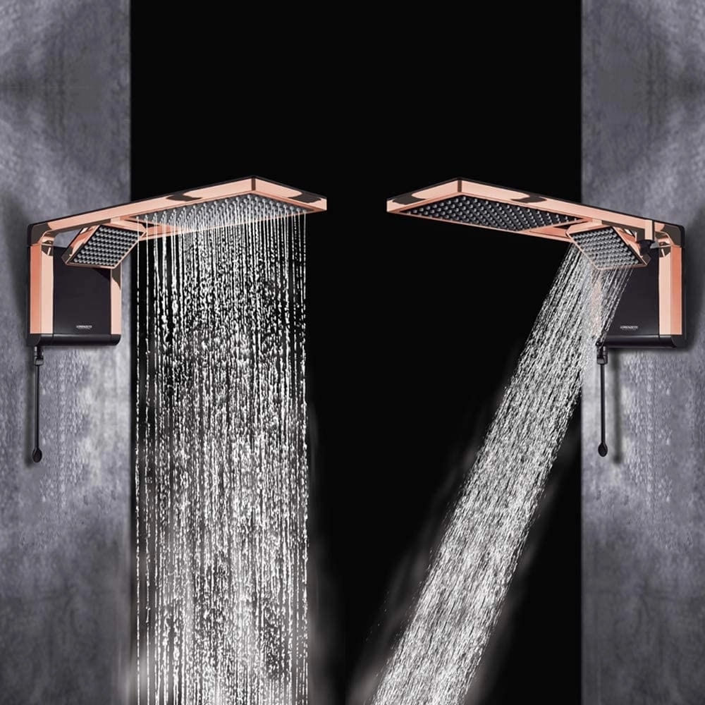 Ducha Acqua Storm Preto/Rose Gold 127V 5500W - Lorenzetti