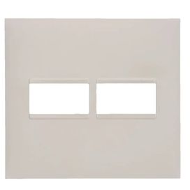 Placa 4x4 2 Postos Pial Plus+Branco Pial