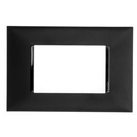 Placa 4x2 3 Postos Pial Plus+Preto Pial