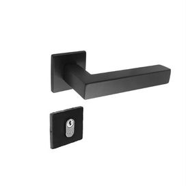 Fechadura 40 Externa Victoria 21522B Roseta Preto Fosco Haga