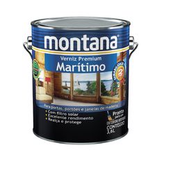 Verniz Marítimo Natural Acetinado 0,9L  Montana