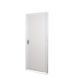 Kit Porta Lisa 85x215cm Branco Direita MGM