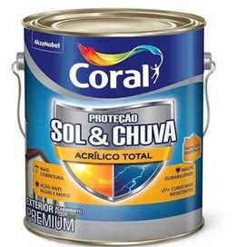 Tinta Acrílica Sol e Chuva Fosco 3.6L Coral