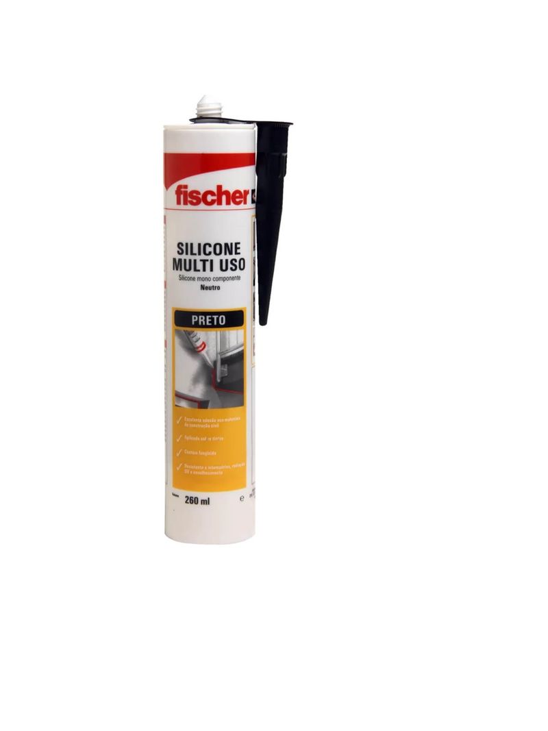 2206580-SILICONE-NEUTRO-260ML-PRETO-FISCHER-Amoedo
