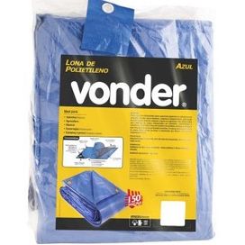 Lona Polietileno com Ilhoses 3x3m Azul Vonder