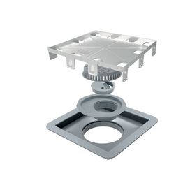 Ralo Square 15x15 Tampa Oculta Inox Cinza Ralo Linear