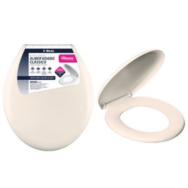 Assento Universal Oval Almofadado Atlas Bege