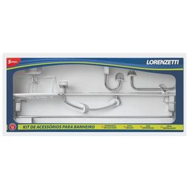 Kit Acessório 05 Peças Lorenway 2000 C30 Cromado Lorenzetti