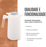 3134900-GARRAFA-TERMICA-PLASTICO-COM-CABO-DE-MADEIRA-E-TERMOMETRO-TAP-BRANCA-1L-amoedo