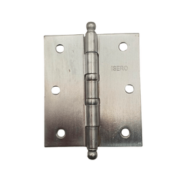 Dobradiça Ferro Pino Bola 3 1/2x3 2 Anéis Acetinado Isero