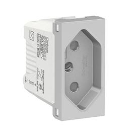 Modulo Tomada 2P+T 10A Orion Alumínio 250V Schneider Prime