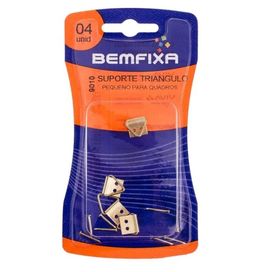 Suporte Triângulo para Quadros Pequeno com 04 Peças Bemfixa