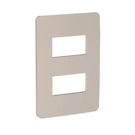 Placa 4x2 2 Postos Orion Bege Schneider Prime