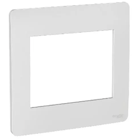 Placa 4x4 6Postos Gamma Silver Orion  Schneider Prime