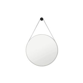 Espelho Adnet 60cm Couro Gelo VB Cristais