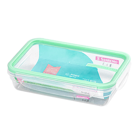 Pote de Plástico com Travas Verde 820ml Sanremo
