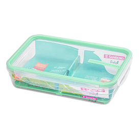 Pote de Plástico com Travas Verde 1,6L Sanremo