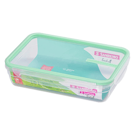 Pote de Plástico com Travas Verde 1,6 Litros Sanremo