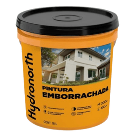 Tinta Emborrachada Impermeável Branco Fosco 18l Hydronorth