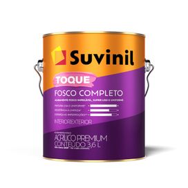 Tinta Acrílica Toque Fosco Completo 3,6 litros Areia Interno e Externo Suvinil