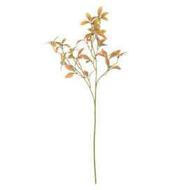 Complemento Galho Folha Real Toque 80cm Laranja Flor Arte