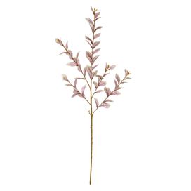 Galho Folha 82cm Rosa Creme Flor Arte