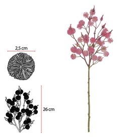 Complemento Mamona 57cm Rosa Flor Arte