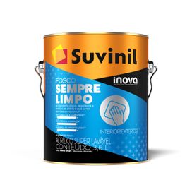 Tinta Acrílica Fosco Sempre Limpo 3,6Litros Crômio Interior Exterior Suvinil