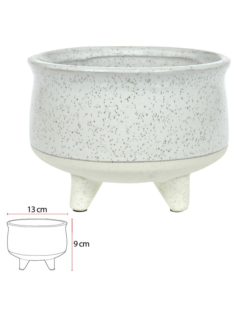 2304701-VASO-CERAMICA-COM-PE-BRANCO-9CM-Amoedo