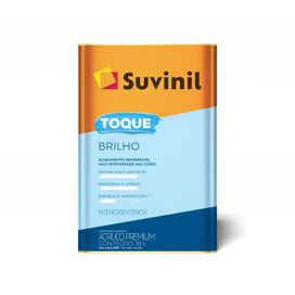 Tinta Acrílica Toque Brilho 18Litros Neve Interior Exterior Suvinil