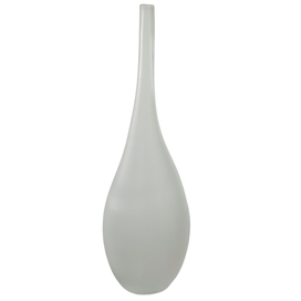 Vaso de Vidro 50cm Incolor Flor Arte