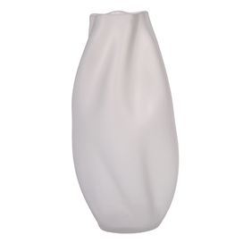Vaso de Vidro 40cm Incolor Flor Arte