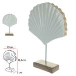 52517003-ESCULTURA-DECORATIVA-MADEIRA-BRANCO-29CM-52517003-Amoedo