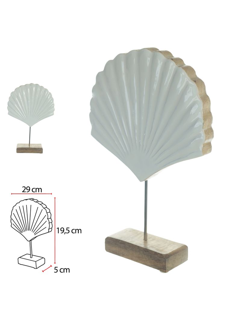 52517003-ESCULTURA-DECORATIVA-MADEIRA-BRANCO-29CM-52517003-Amoedo