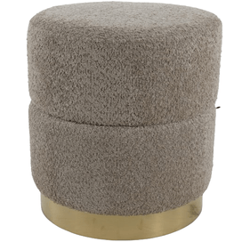 Puff Boucle 44cm  Fendi e Dourado Flor Arte