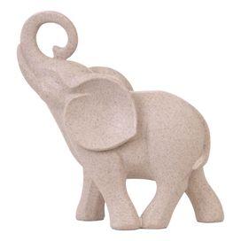 Escultura Decorativa Elefante 22,5cm Poliresina Flor Arte