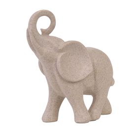 Escultura Decorativa  Elefante 17,5cm Poliresina Flor Arte