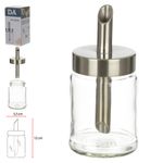 77717001-ACUCAREIRO-VIDRO-TAMPA-ACO-INOX-ESCOVADO-100ML-77717001-Amoedo