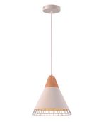 1953515-PENDENTE-ARAMADO-WOOD-ALUMINIO-1XE27-BRANCO-BIV-Amoedo