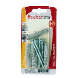 Bucha 10mm com Parafuso Cinza Fischer