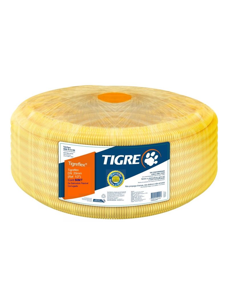 134621-Conduite-Corrugado-Flexivel-DN20-12-Amarelo-Tigre-Amoedo