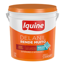 Tinta Acrílica Delanil Rende Muito 3,6L Concreto Iquine