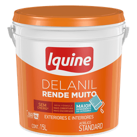 Tinta Acrílica Delanil Rende Muito 15L Concreto Iquine