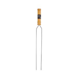 Espeto Prata Duplo 75cm Cromado Grilazer