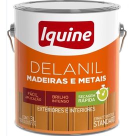 Esmaltes Sintético Delanil Madeira e Metais 3,0 Branco Iquine