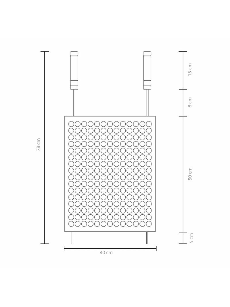 2323933-Grelha-Gaucho-Tela-Moeda-40x50CM-Cromado-Grilazer-2-Amoedo