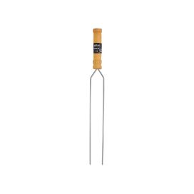 Espeto Prata Duplo 65cm Cromado Grilazer
