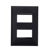 2325773-PLACA-2-POSTOS-4X2-PLUS--PRETO-Amoedo