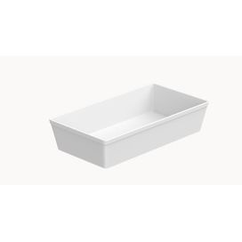 Travessa Retangular Uno 3 Litros Branco Brinox